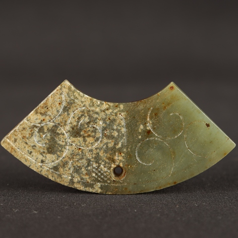 古玩玉器仿古做舊玉珩型件真品鑒賞圖