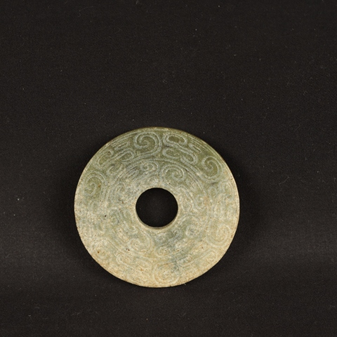 古玩玉器仿古做舊玉璧型件真品鑒賞圖