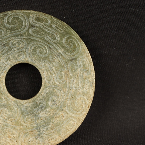 古玩玉器仿古做舊玉璧型件真品鑒賞圖