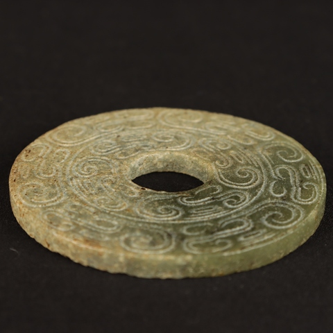 古玩玉器仿古做舊玉璧型件真品鑒賞圖