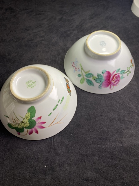 古玩陶瓷創(chuàng)匯蓮池游禽滿池嬌粉彩碗拍賣，當前價格288元