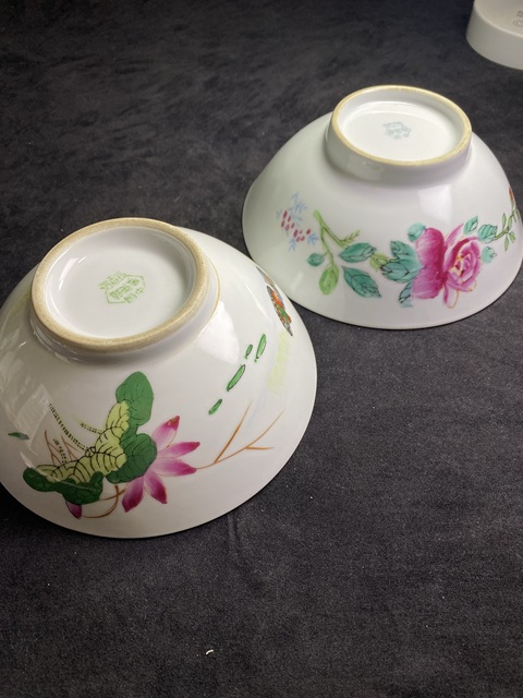 古玩陶瓷創(chuàng)匯蓮池游禽滿池嬌粉彩碗拍賣，當前價格288元