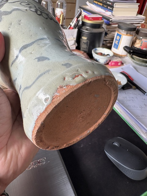 古玩陶瓷花卉紋青花梅瓶真品鑒賞圖