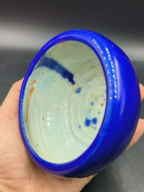 古玩陶瓷霽藍(lán)釉香爐真品鑒賞圖