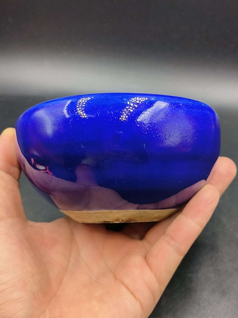 古玩陶瓷霽藍(lán)釉香爐真品鑒賞圖