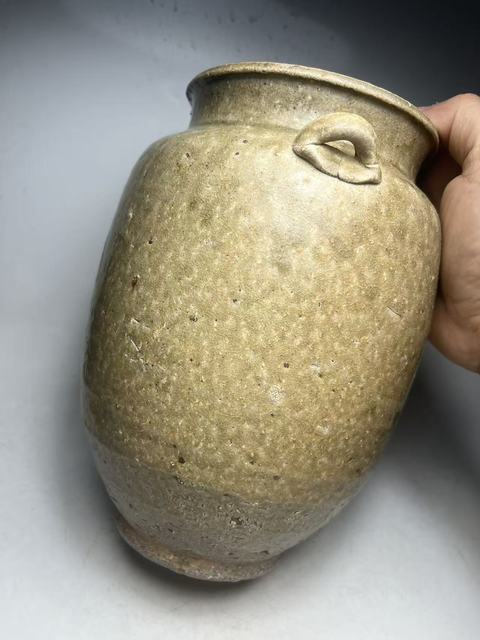 古玩陶瓷（晚唐至北宋）青釉雙系罐拍賣，當(dāng)前價(jià)格0元