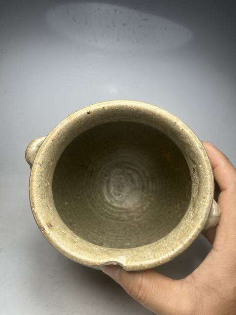 古玩陶瓷（晚唐至北宋）青釉雙系罐拍賣，當(dāng)前價(jià)格0元