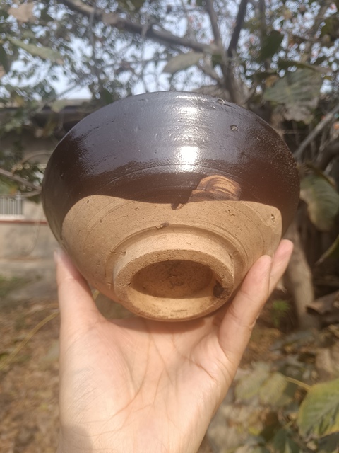 古玩陶瓷元末明初：褐釉大碗拍賣，當前價格29元