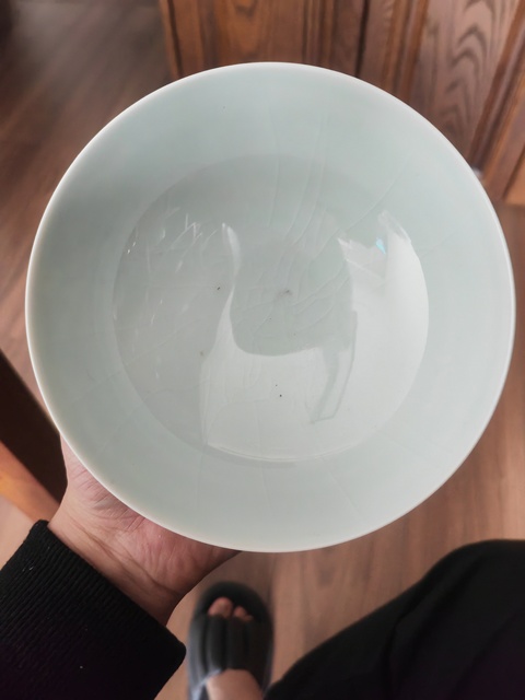 古玩陶瓷花卉紋青花碗真品鑒賞圖