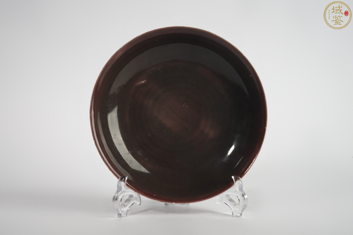 古玩陶瓷清道光·霽紅釉盤（官）真品鑒賞圖