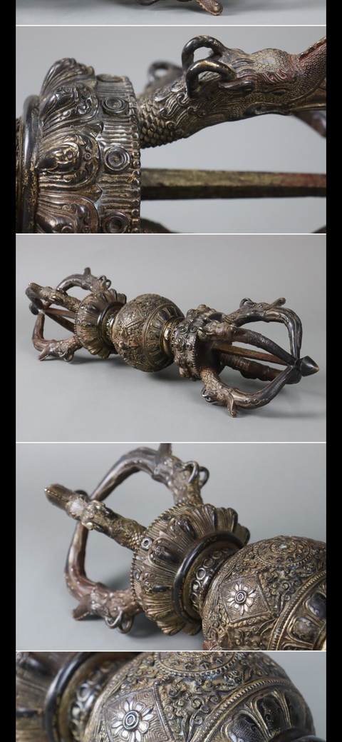 古玩銅器金剛杵真品鑒賞圖