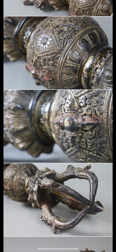 古玩銅器金剛杵真品鑒賞圖