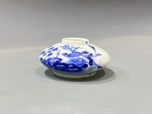 古玩陶瓷青花水盂真品鑒賞圖
