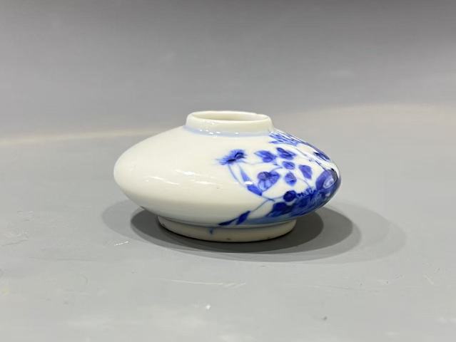 古玩陶瓷青花水盂真品鑒賞圖