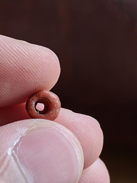 古玩玉器老瑪瑙珠真品鑒賞圖