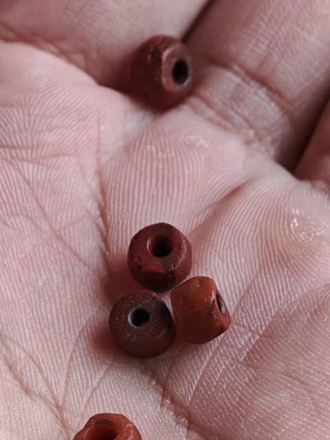 古玩玉器老瑪瑙珠真品鑒賞圖