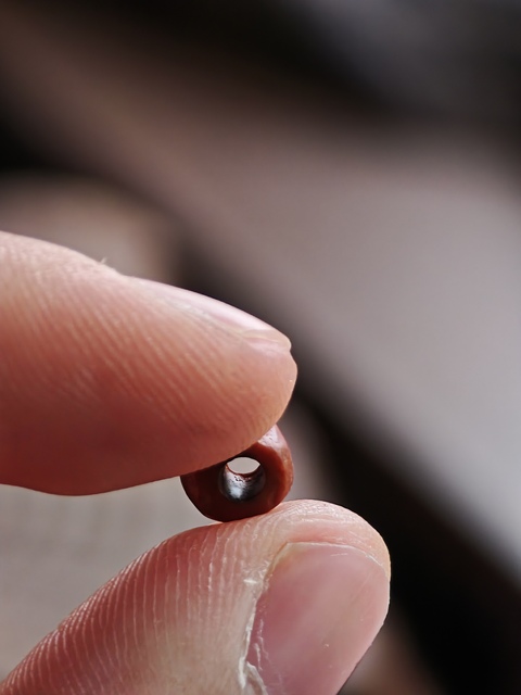 古玩玉器老瑪瑙珠真品鑒賞圖