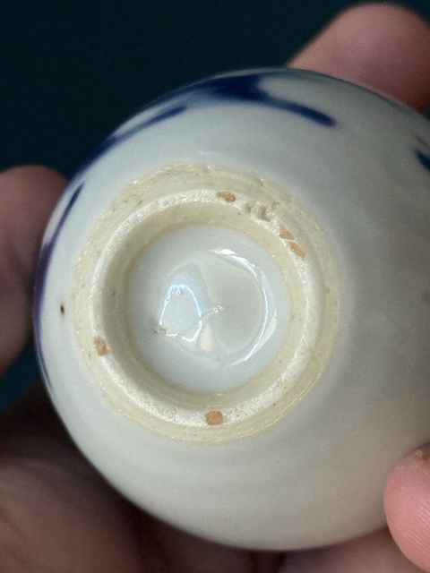 古玩陶瓷山水紋青花瓶真品鑒賞圖