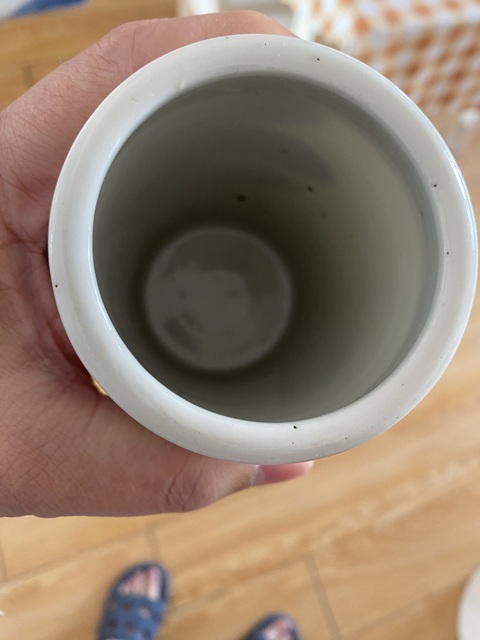 古玩陶瓷民國粉彩筆筒真品鑒賞圖