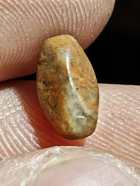 古玩玉器石質切面珠真品鑒賞圖