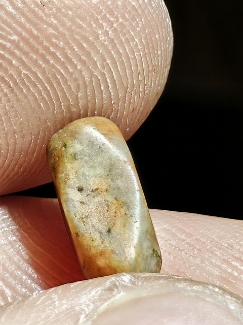 古玩玉器石質切面珠真品鑒賞圖