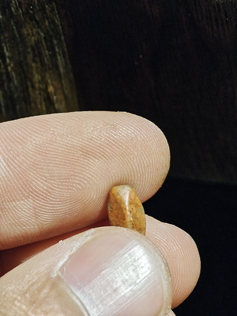 古玩玉器石質切面珠真品鑒賞圖