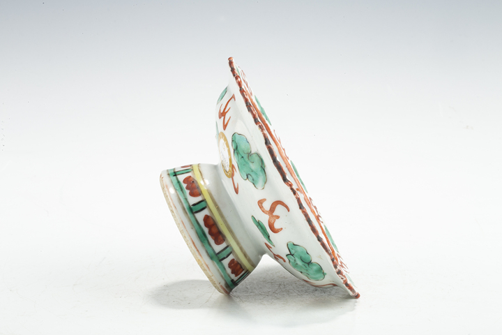 古玩陶瓷清晚·五彩龍紋花口供盤拍賣，當前價格168元