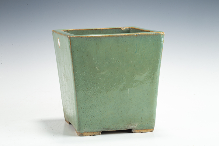 古玩陶瓷民國·宜鈞釉四方花盆真品鑒賞圖