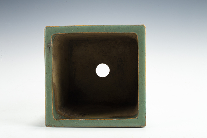 古玩陶瓷民國·宜鈞釉四方花盆真品鑒賞圖