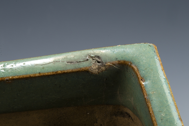 古玩陶瓷民國·宜鈞釉四方花盆真品鑒賞圖