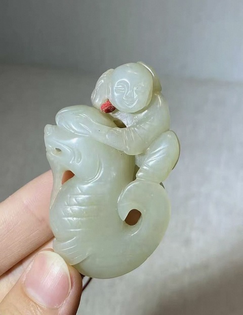 古玩玉器獨占鰲頭真品鑒賞圖