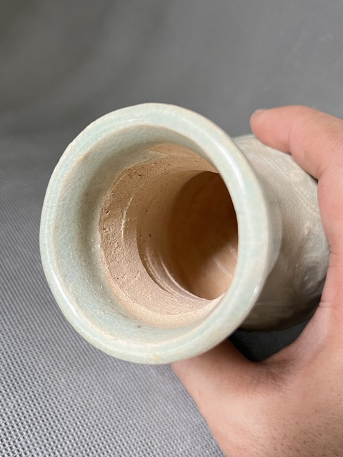 古玩陶瓷宋~云市窯青白釉花卉紋箸瓶拍賣，當前價格2899元