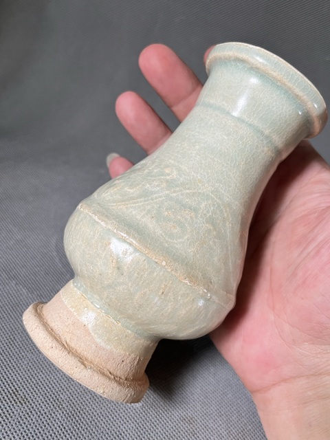 古玩陶瓷宋~云市窯青白釉花卉紋箸瓶拍賣，當前價格2899元