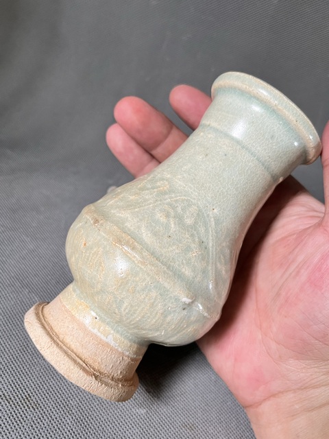 古玩陶瓷宋~云市窯青白釉花卉紋箸瓶拍賣，當前價格2899元