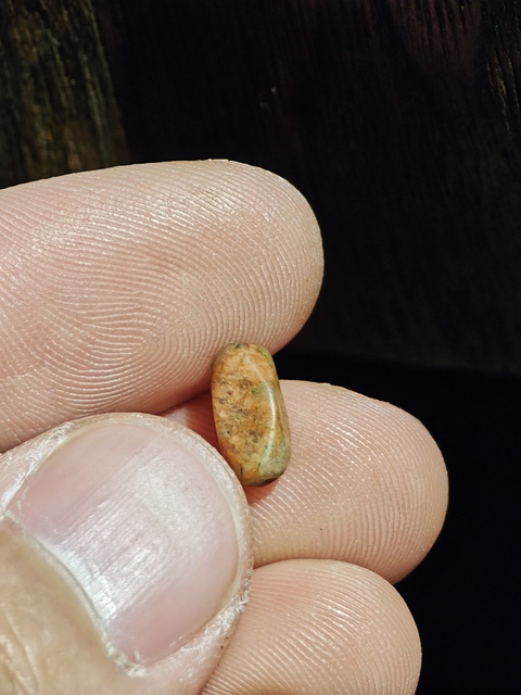 古玩玉器石質切面珠真品鑒賞圖