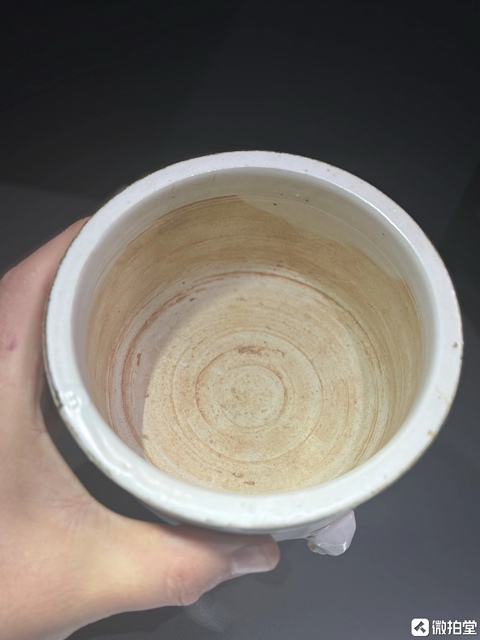 古玩陶瓷三足筒式香爐真品鑒賞圖