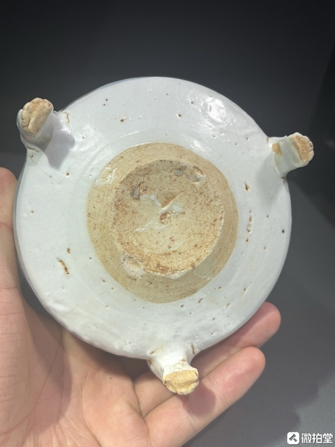 古玩陶瓷三足筒式香爐真品鑒賞圖