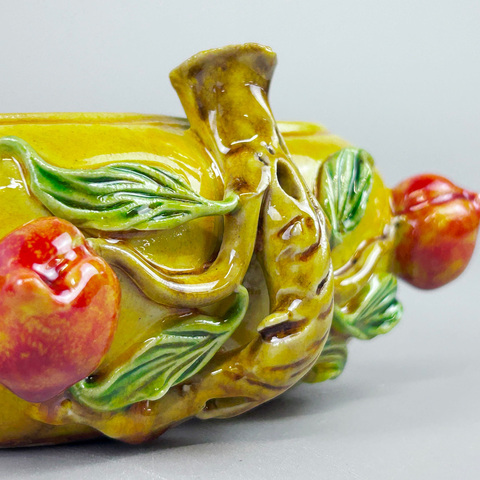 古玩陶瓷桃型洗真品鑒賞圖