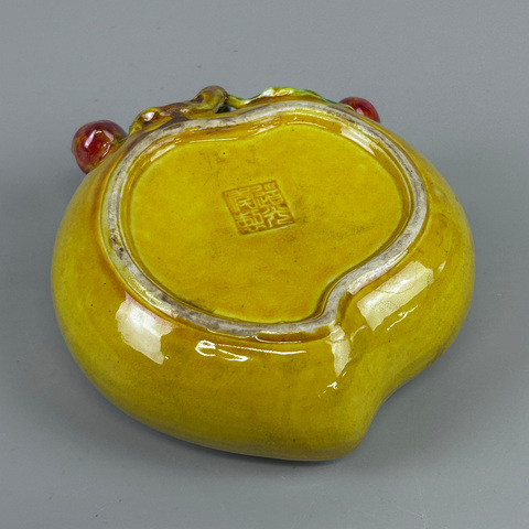 古玩陶瓷桃型洗真品鑒賞圖