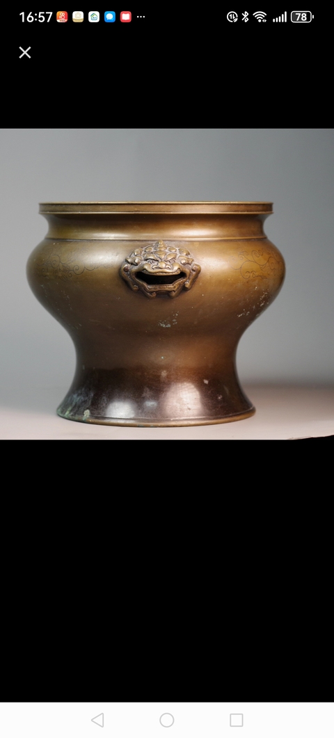 古玩銅器銅爐真品鑒賞圖