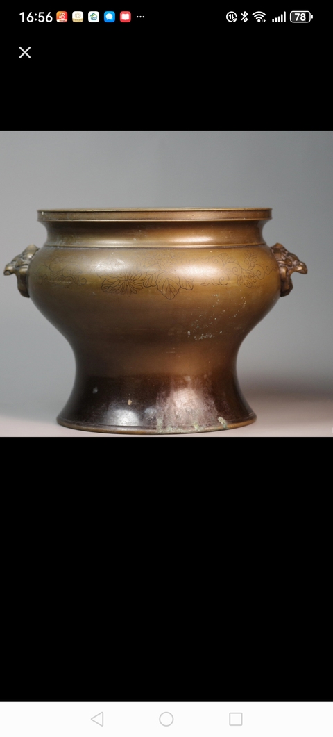 古玩銅器銅爐真品鑒賞圖