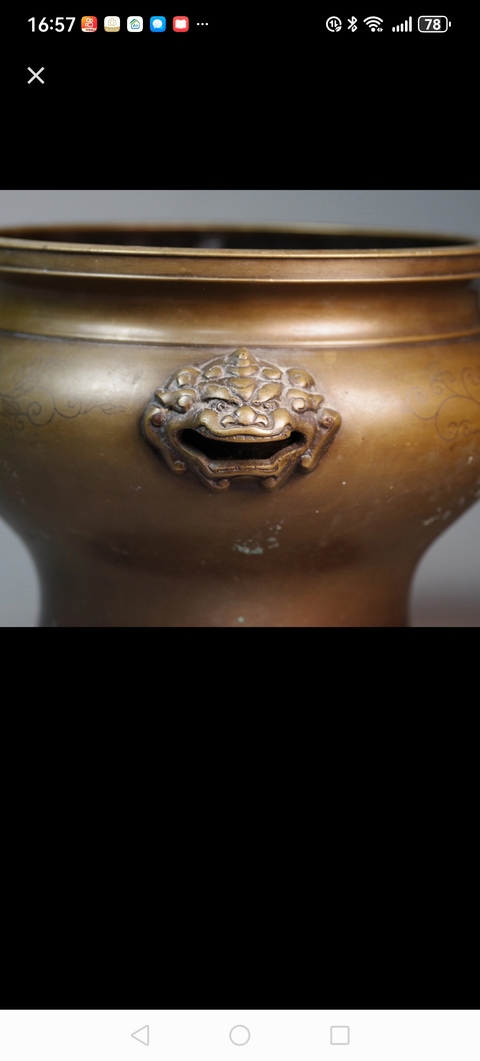 古玩銅器銅爐真品鑒賞圖