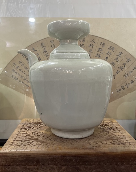 古玩陶瓷清早期白釉洗口壺拍賣，當前價格1500元