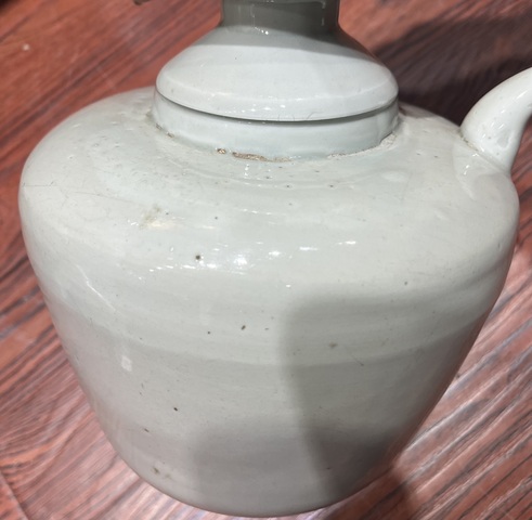 古玩陶瓷清早期白釉洗口壺拍賣，當前價格1500元