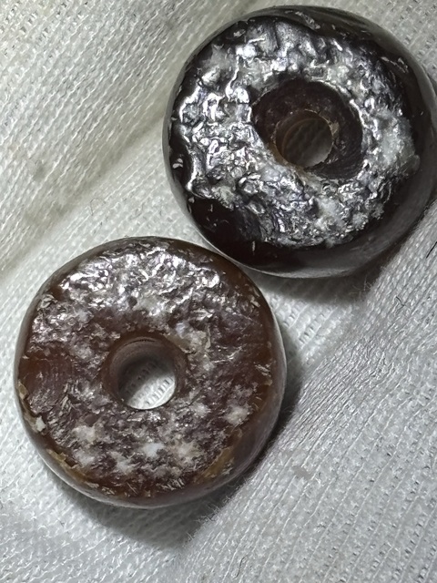 古玩玉器紅瑪瑙珠真品鑒賞圖