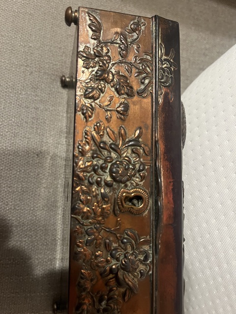 古玩銅器銅首飾盒真品鑒賞圖