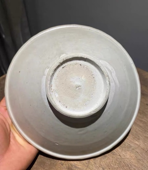 古玩陶瓷五代·白釉唇口大碗拍賣，當前價格1608元