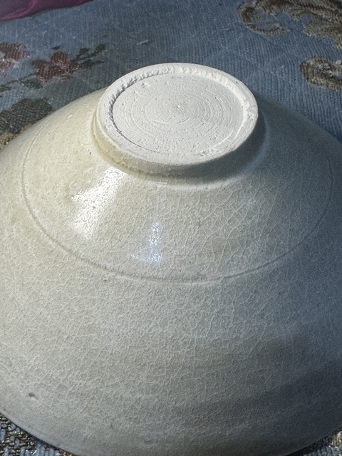 古玩陶瓷宋代湖田窯斗笠碗真品鑒賞圖