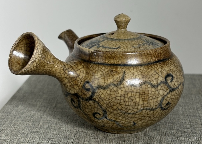 古玩陶瓷側把壺真品鑒賞圖