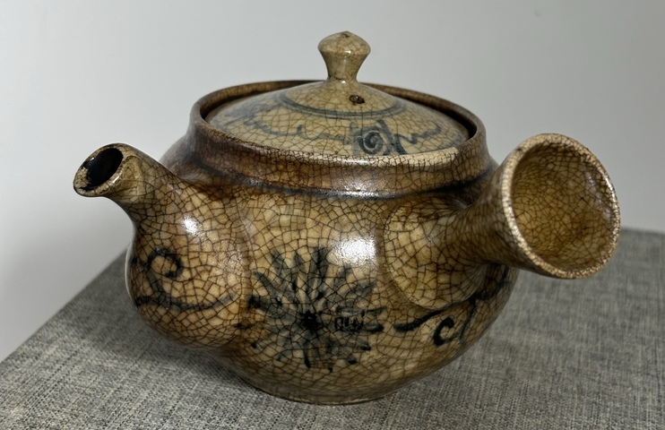 古玩陶瓷側把壺真品鑒賞圖